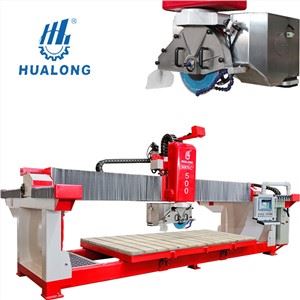 Hualong Stone Jentera 5 Paksi CNC Marble Granite Pemotong Untuk Mesin Penggerudian Countertop Penuh Batu Automatik Slab Mesin Pemotongan Inffur